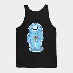 Yeti drinking coffee Tank Top